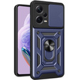 Etui pancerne do Xiaomi Redmi Note 12 Pro+ 5G, CamShield Slide, granatowe