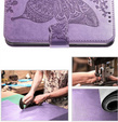 Etui z klapką do Motorola Edge 50 Fusion 5G, Butterfly, fioletowe