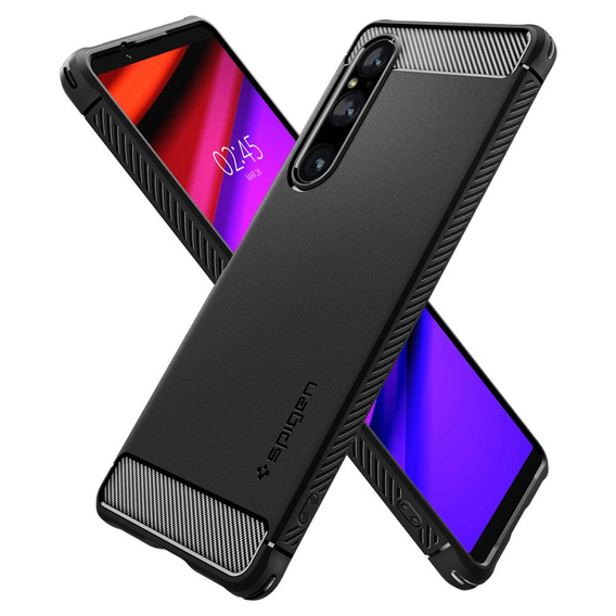 Etui Spigen do Sony Xperia 1 V, Rugged Armor, czarne