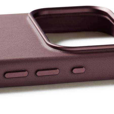 Etui Mujjo Skórzane do iPhone 17 Pro Max, MagSafe, czerwone