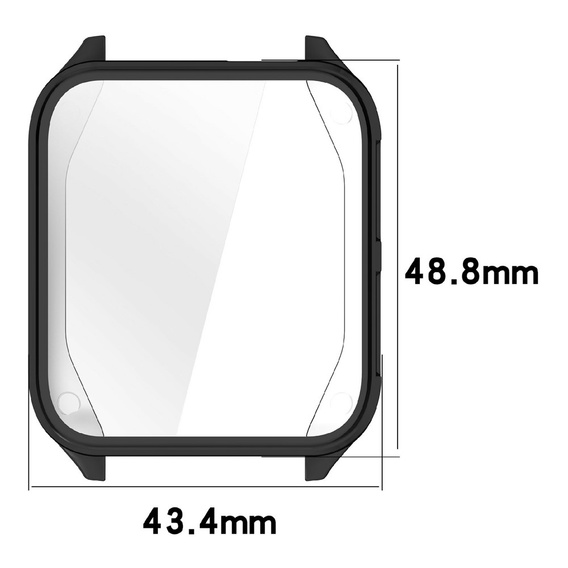 2w1 Etui z Osłoną na ekran do Garmin Venu X1, Czarne