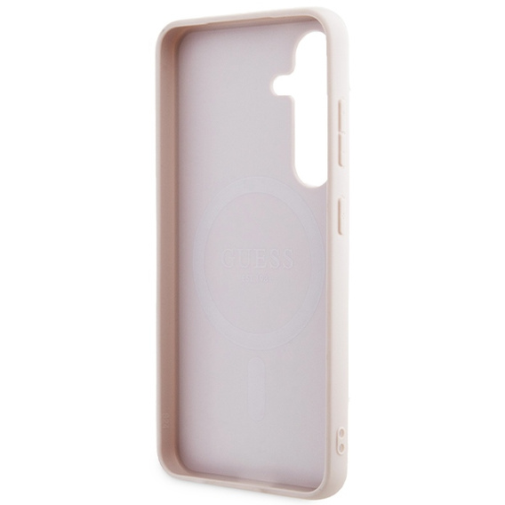 Etui GUESS do Samsung Galaxy S24, 4G Ring Classic Logo, różowe