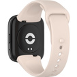 Pasek Silikonowy do Xiaomi Redmi Watch 3 Active, Beżowy