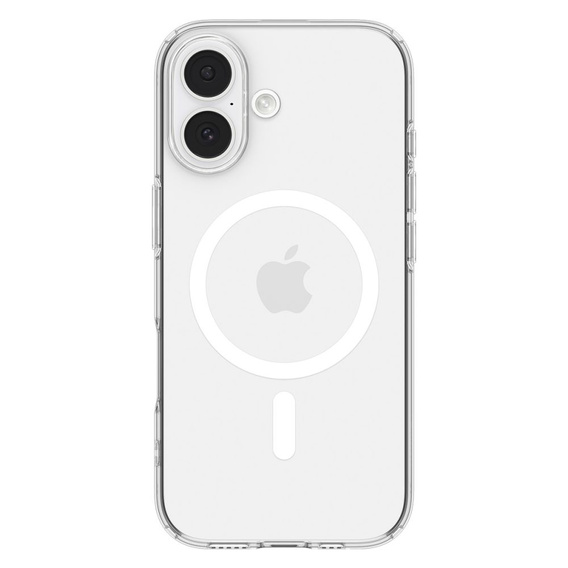 Etui Spigen do iPhone 17, Liquid Crystal Mag MagSafe, Clear/White