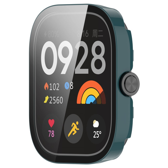 2w1 Etui + Szkło Hartowane do Xiaomi Redmi Watch 4, Zielone