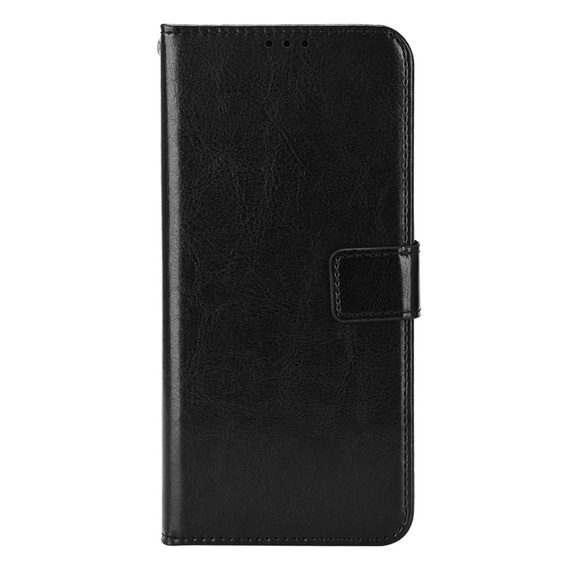 Etui z klapką do Oppo Reno 11F 5G, Crazy Horse Wallet, czarne