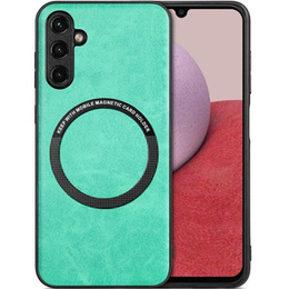 Etui do Samsung Galaxy A14 5G, Leather Hybrid MagSafe, zielone