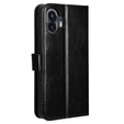 Etui z klapką do Nothing Phone 2, Crazy Horse Wallet, czarne