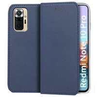 Etui Wallet do Xiaomi Redmi Note 10 Pro, Magnetic, Dark Blue