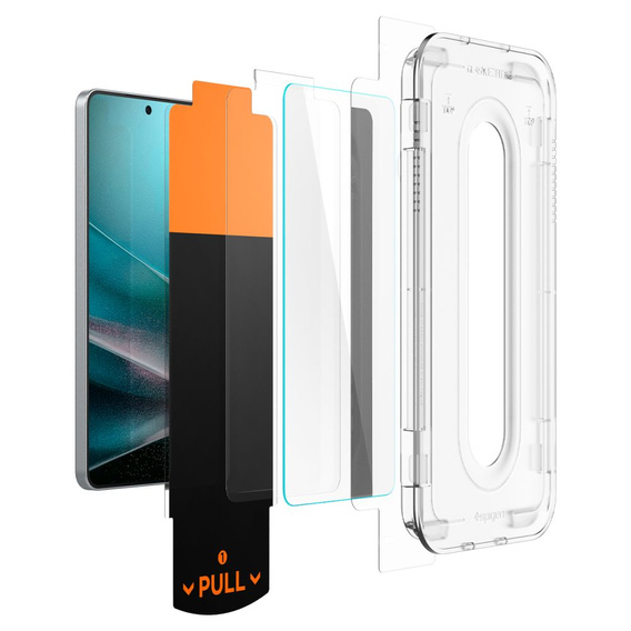 Szkło hartowane Spigen GLAS.tR EZ Fit do Samsung Galaxy S25 Edge – przezroczyste