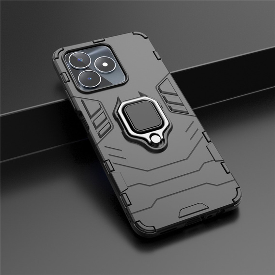 Etui do Realme C51, Kickstand Ring, czarne