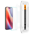 SPIGEN Szkło Hartowane do iPhone 17 Pro Max / 16 Pro Max, Glas.TR EZ Fit (2 sztuki)