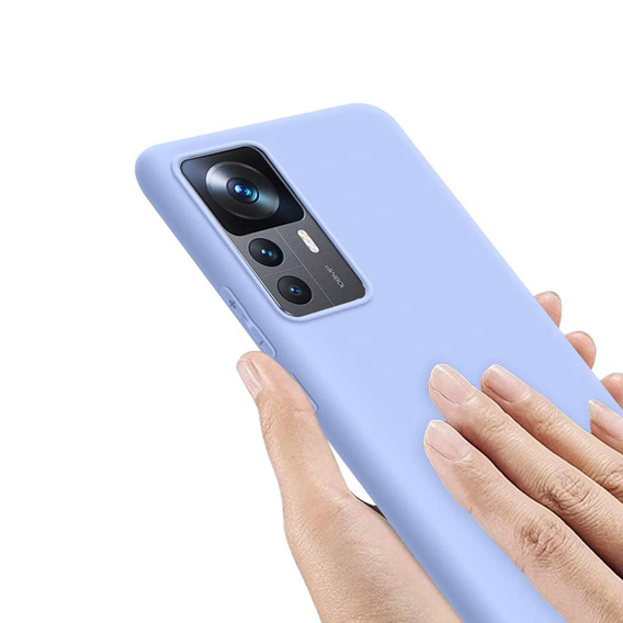 Etui do Xiaomi 12T 5G / 12T Pro 5G, Silicone Lite, fioletowe