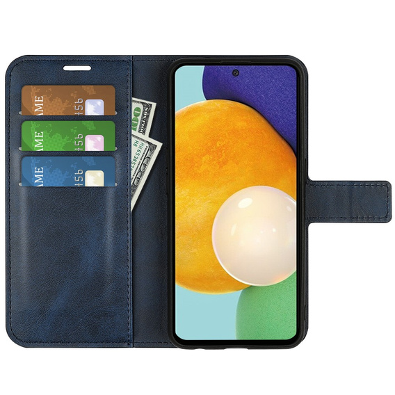 Etui Wallet do Samsung Galaxy A13 4G, Protective Cover, Blue