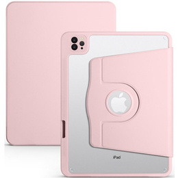 Etui do iPad Pro 11" 2022/2021/2020 (4/3/2 gen.), z miejscem na rysik, Obrotowe 360°, Różowe