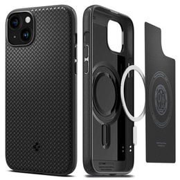 Etui Spigen do iPhone 15, Mag Armor MagSafe, Czarne