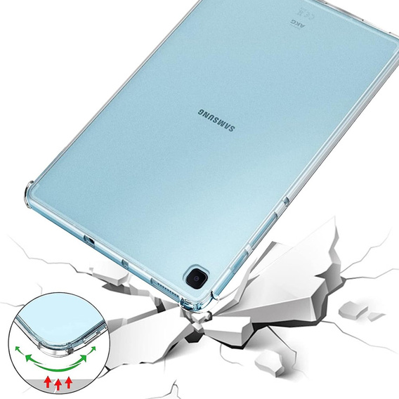 Etui do Samsung Galaxy Tab S6 Lite 10.4" 2020/2022/2024, Silikonowe, przezroczyste