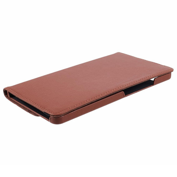 Etui do Samsung Galaxy Tab A9, Obrotowe 360, brązowe