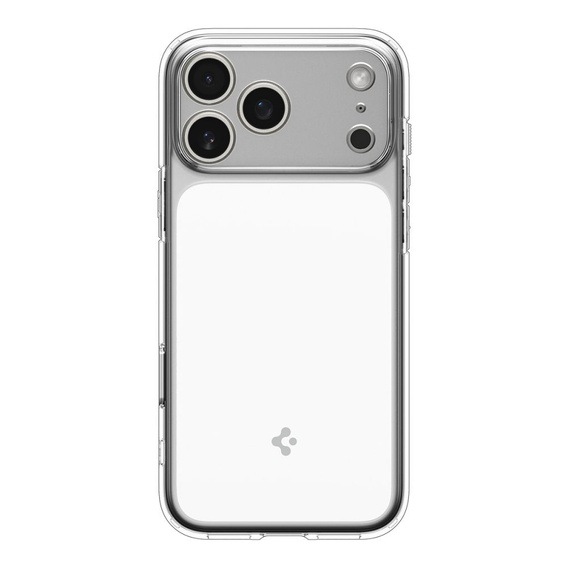 Etui z MagSafe Spigen do iPhone 17 Pro Max, Ultra Hybrid "T", Clear / White