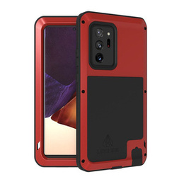 Etui Love Mei do Samsung Galaxy Note 20 Ultra, pancerne bez szkła, czerwone