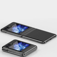 Etui do Samsung Galaxy Z Flip7 FE / Z Flip6, PC Case, przezroczyste / czarne