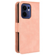 Etui z klapką do Oppo Reno 13F / Oppo Reno 13FS, Card Slot, różowe