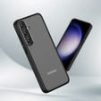 Etui do Samsung Galaxy S24+ Plus, Fusion Hybrid, z ochroną aparatu, przezroczyste / czarne