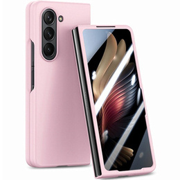 Etui do Samsung Galaxy Z Fold6 5G, ze szkłem, różowy