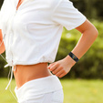 Pasek silikonowy do Fitbit Charge 5, Czarny