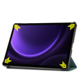 Etui do Samsung Galaxy Tab S10 Lite / S10 FE / S9 FE, Tri-fold, z miejscem na rysik, zielone