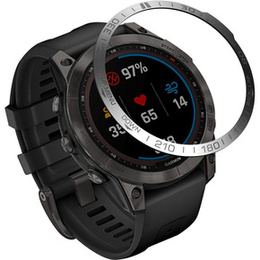 Nakładka Bezel Ring do Garmin Fenix 7, Srebrny