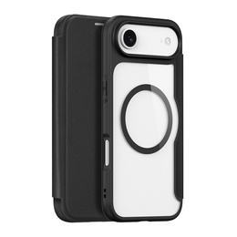 Etui z klapką Dux Ducis do iPhone Air, Skin X Pro, do MagSafe, czarne