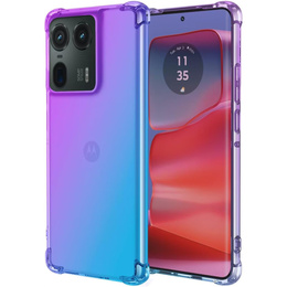 Etui Gradient Dropproof do Motorola Edge 50 Ultra, Fioletowe / niebieskie