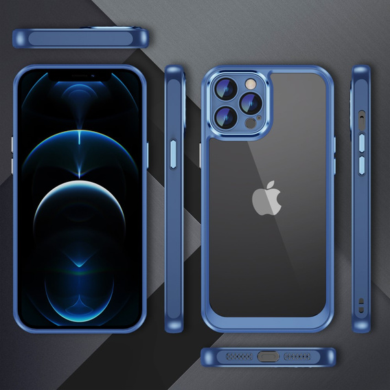 Etui do iPhone 12 Pro Max, ERBORD Impact Guard, niebieskie