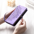 Etui z klapką do Xiaomi Redmi Note 13 Pro 4G / Xiaomi Redmi Note 14S / Xiaomi Poco M6 Pro 4G, Mandala, fioletowe