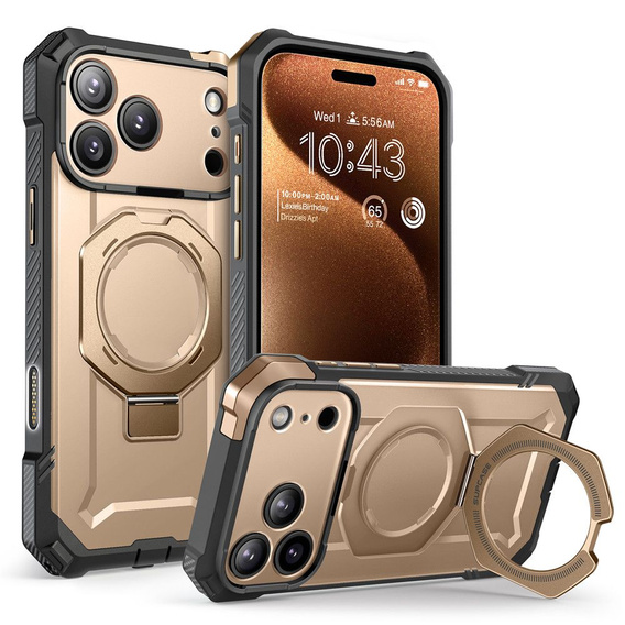 Etui Supcase do iPhone 17 Pro Max, Unicorn Beetle Grip Mag, Desert Gold