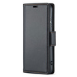 Etui do Xiaomi Poco F7 Ultra, ERBORD Glossy Litchi, portfel z klapką, czarne