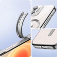 Etui do iPhone 12, Electro MagSafe, srebrne + Szkło na ekran