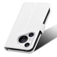 Etui z klapką do Huawei Pura 70, Wallet Smart Magnet, białe