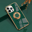 Etui do iPhone 13 Pro, Electro Ring, zielone
