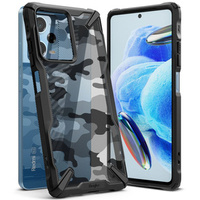 Etui pancerne Ringke do Xiaomi Redmi Note 12 5G / Poco X5 Pro 5G, Fusion X, Kamuflaż Czarne