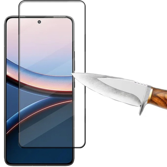 Szkło Hartowane 3D do Xiaomi Poco F7 Ultra, czarna ramka