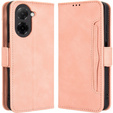 Etui z klapką do Xiaomi Redmi A5, Card Slot, różowe
