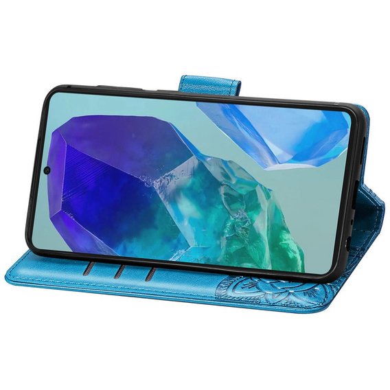 Etui z klapką do Samsung Galaxy A16 / A16 5G, Butterfly, niebieskie