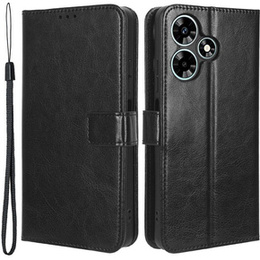 Etui z klapką do Infinix Hot 30, Crazy Horse Wallet, czarne