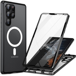 Etui Magnetic Dual Glass MagSafe do Samsung Galaxy S24 Ultra, czarne