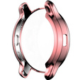2w1 Etui z Osłoną Silikonową na ekran do Garmin Venu 2 Plus, Różowe