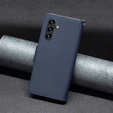 Etui z klapką do Samsung Galaxy A15, Wallet Litchi Leather, niebieskie + szkło 9H