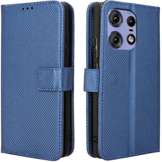 Etui z klapką do Motorola Edge 50 Pro, Wallet Smart Magnet, niebieskie