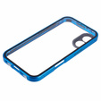 Etui do iPhone 16, Magnetic Dual Glass, niebieskie